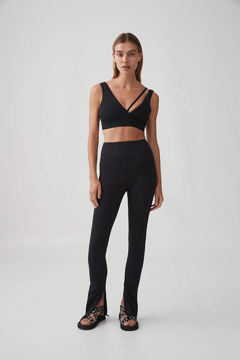 High Waist Split Hem Legging 205