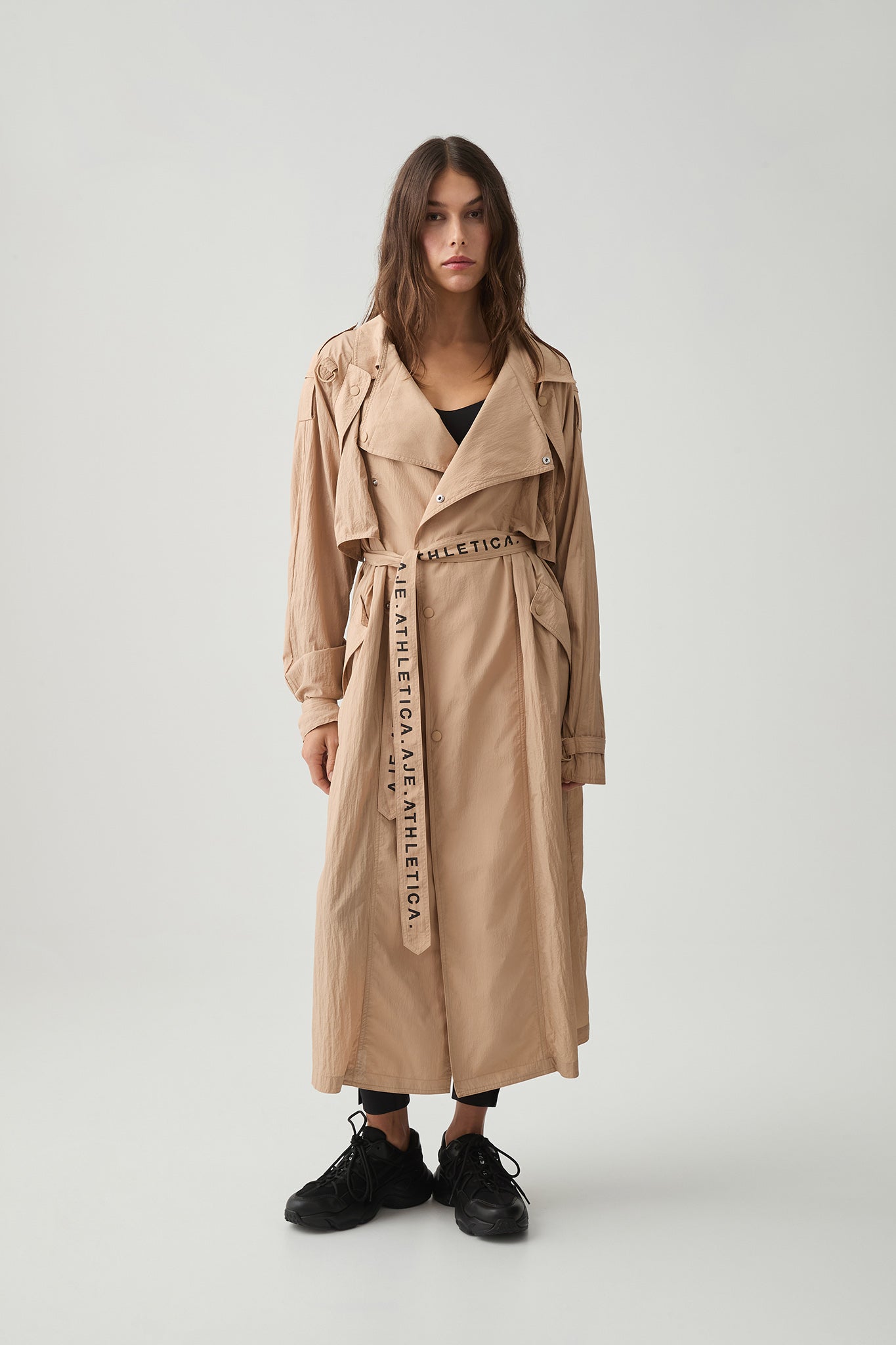 Longline Belted Trench 703