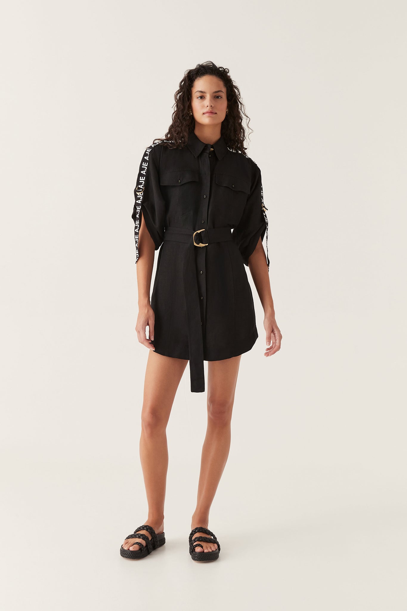 Signal Logo Shirt Mini Dress