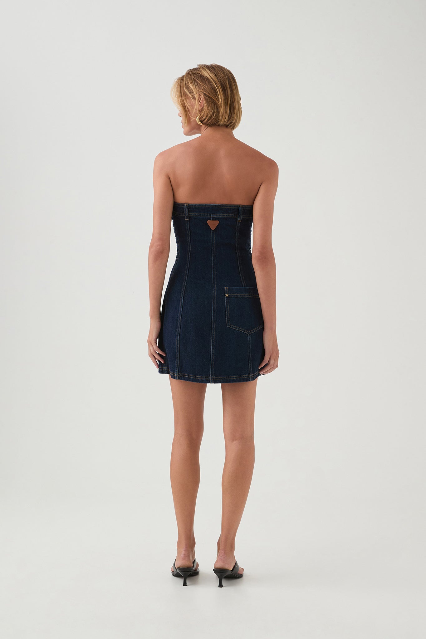 Junee Strapless Denim Dress