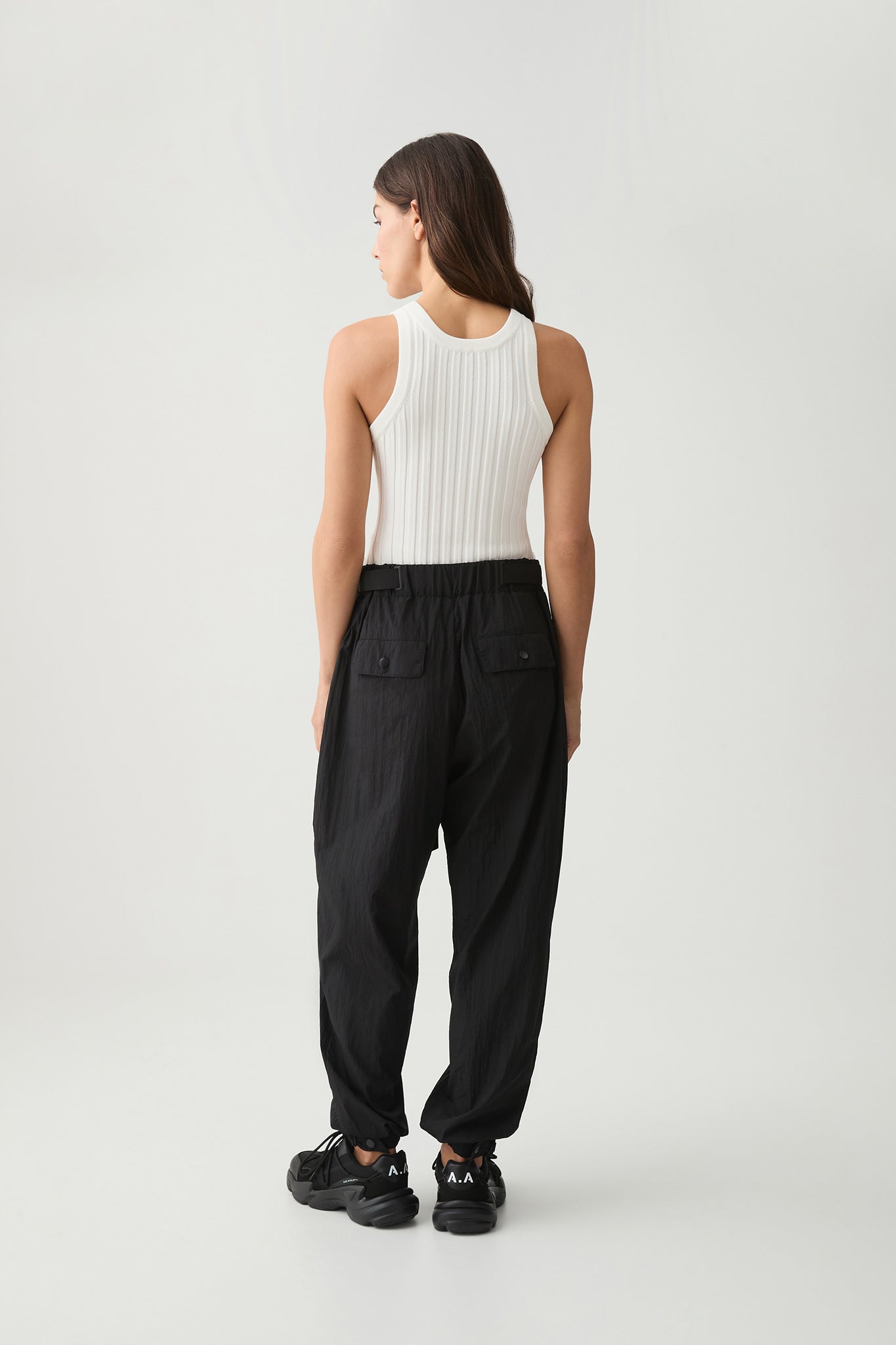 Belted Windbreaker Pant 502