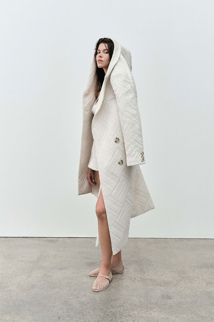 Tectonic Jacquard Coat