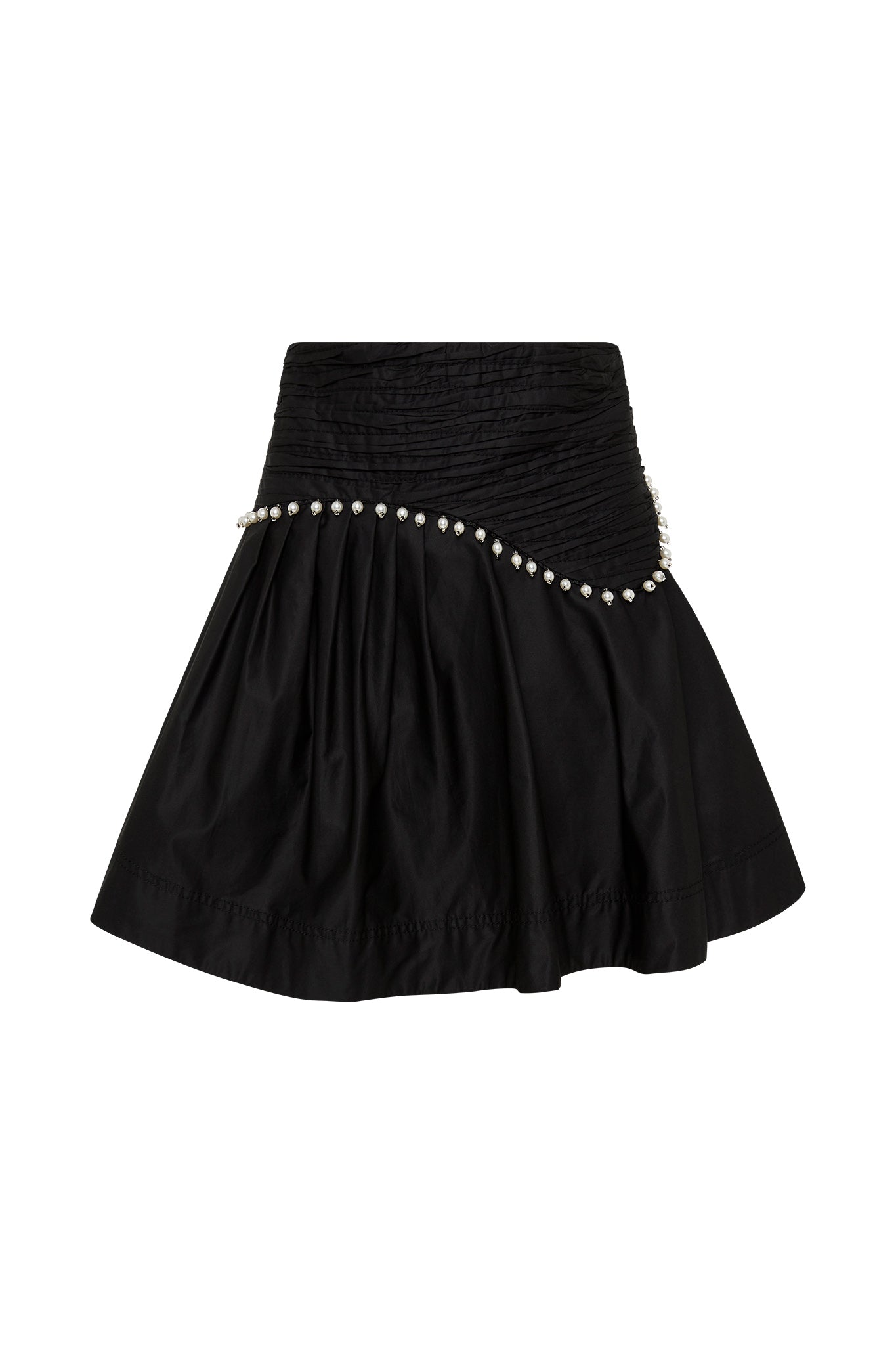 Florence Pearl Trim Mini | ROW – Aje Skirt Black | Aje