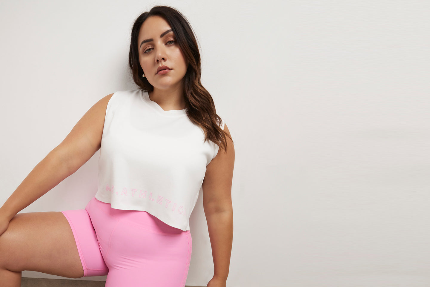 Cropped Split Back Tank 112