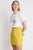 Camille Leather Tulip Mini Skirt