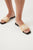 Aurora Raffia Logo Flat Sandal