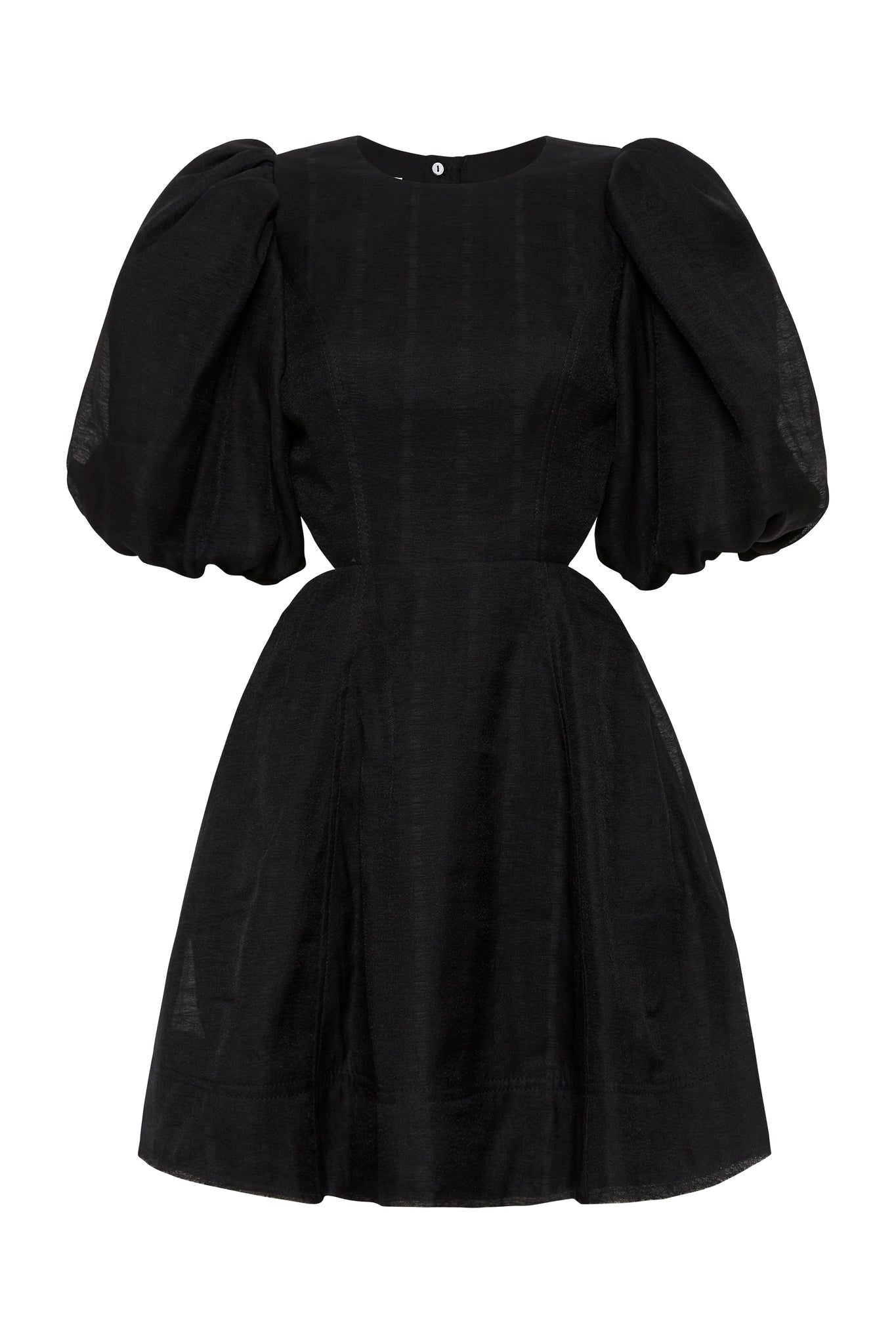 Bouquet Puff Sleeve Mini Dress Black Aje Aje Row